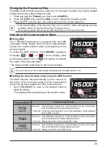 Предварительный просмотр 25 страницы Yaesu FT5Dr Operating Manual