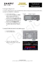 Yaesu FTDX101D Quick Start Manual preview