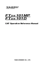 Yaesu FTDX101MP Operation Refence Manual preview