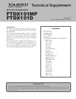 Yaesu FTDX101MP Technical Supplement preview