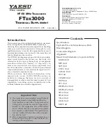 Yaesu FTdx3000 Series Technical Supplement preview