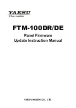 Yaesu FTM-100DR Update Instruction Manual preview