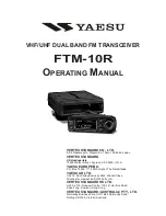 Yaesu FTM-10R Operating Manual preview