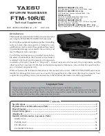 Yaesu FTM-10R Technical Supplement preview