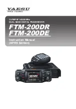 Preview for 1 page of Yaesu FTM-200DE Instruction Manual