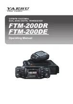 Yaesu FTM-200DR Operating Manual предпросмотр