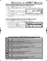 Preview for 13 page of Yaesu FTM-350 - APRS Manual