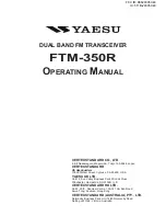 Yaesu FTM-350R - SOFTWARE UPDATE PROCEDURE 7110 Operating Manual preview