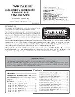 Yaesu FTM-350R - SOFTWARE UPDATE PROCEDURE 7110 Technical Supplement preview