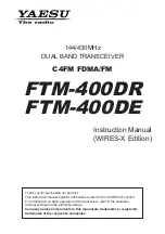 Yaesu FTM-400DR Instruction Manual preview