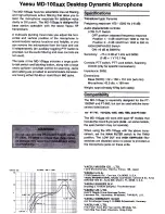 Предварительный просмотр 1 страницы Yaesu MD-100A8X Quick Manual