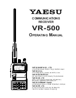 Yaesu VR-500 Operating Manual preview