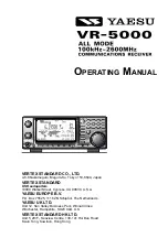 Yaesu VR-5000 Operating Manual предпросмотр