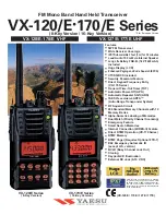 Предварительный просмотр 1 страницы Yaesu VX-120 Series Brochure