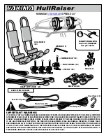 Yakima HullRaiser Installation Instructions предпросмотр