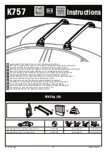 Yakima K757 Instructions Manual предпросмотр