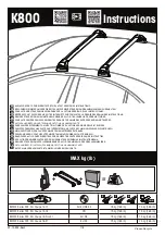 Yakima K800 Instructions Manual preview