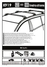 Yakima K919 Instructions Manual preview