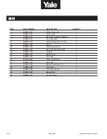 Preview for 4 page of Yale MORTISE 8800 SERIES Parts & Service Manual