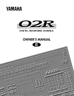 Предварительный просмотр 1 страницы Yamaha 02R Owner'S Manual