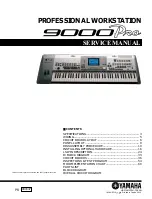 Yamaha 9000 Pro Service Manual preview