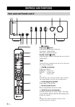 Предварительный просмотр 6 страницы Yamaha A-S500 Owner'S Manual