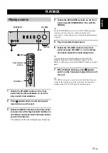 Предварительный просмотр 15 страницы Yamaha A-S501 Owner'S Manual