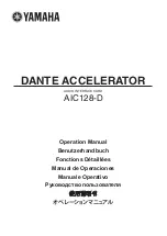 Yamaha AIC128-D Operation Manual preview
