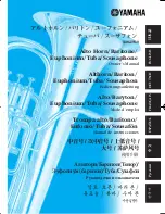 Yamaha Alto Horn, Baritone, Euphonium Mode D'Emploi preview