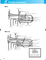 Предварительный просмотр 4 страницы Yamaha Alto Horn, Baritone, Euphonium Mode D'Emploi