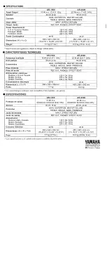 Preview for 4 page of Yamaha AR-1500 Owner'S Manual