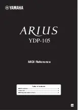 Yamaha Arius YDP-105 Midi Reference preview