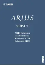 Yamaha Arius YDP-C71 Reference Manual preview