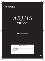 Yamaha Arius YDP-S51 Reference Manual preview