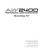 Предварительный просмотр 1 страницы Yamaha AW2400 Manual