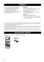 Предварительный просмотр 42 страницы Yamaha AX-497 Owner'S Manual