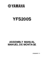 Yamaha BLASTER YFS200S Assembly Manual preview