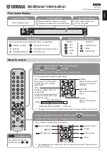 Yamaha CD-N500 Additional Information preview