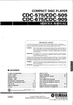 Yamaha CDC-575 Service Manual preview