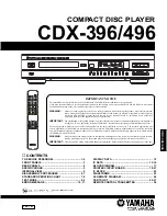 Yamaha CDX-396 Manual preview