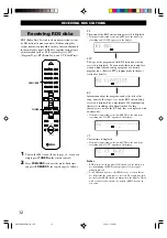 Preview for 14 page of Yamaha CDX-E400 Owner'S Manual