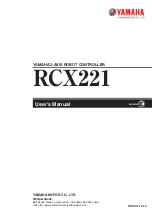 Yamaha CEmarking RCX221 User Manual preview