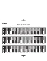 Yamaha Clavinova CLP-115 Quick Operation Manual предпросмотр