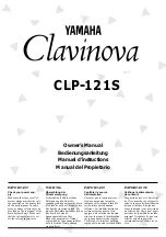 Yamaha Clavinova CLP-121S Manuel D'Instructions предпросмотр