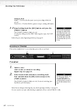 Предварительный просмотр 42 страницы Yamaha Clavinova CLP-170 Owner'S Manual