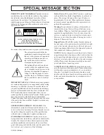 Предварительный просмотр 2 страницы Yamaha Clavinova CLP-230 Owner'S Manual