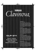 Yamaha Clavinova CLP-311 Owner'S Manual preview