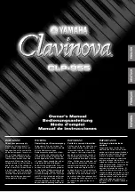 Yamaha Clavinova CLP-955 Mode D'Emploi предпросмотр