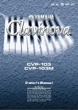 Предварительный просмотр 1 страницы Yamaha Clavinova CVP-103 Owner'S Manual