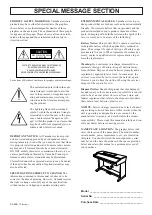 Предварительный просмотр 2 страницы Yamaha Clavinova CVP-103 Owner'S Manual